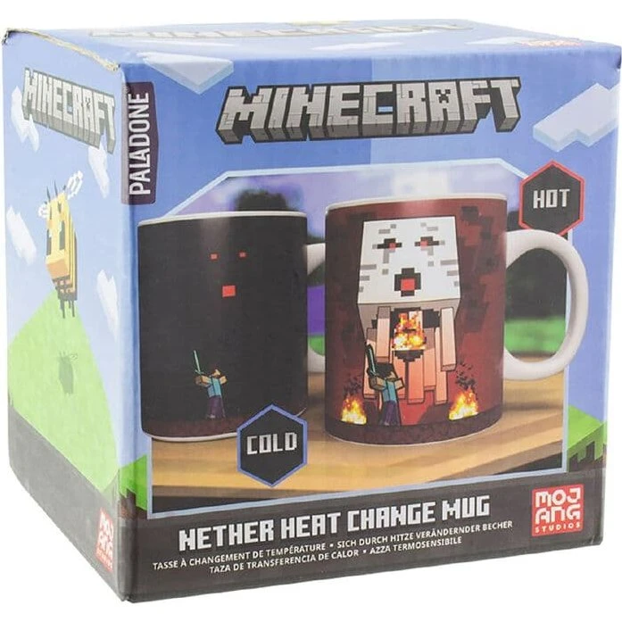 Minecraft Nether varmeskiftende krus, 300 ml (sort)