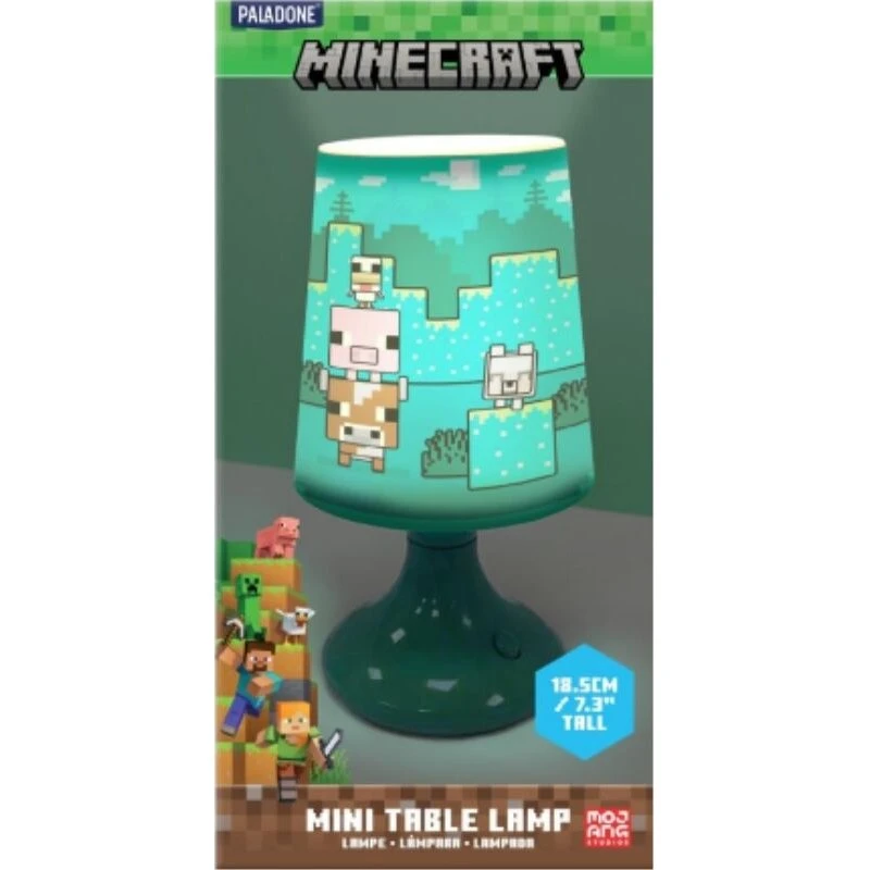 Paladone Minecraft bordlampe 19 cm (batteridrevet, farveskiftende)