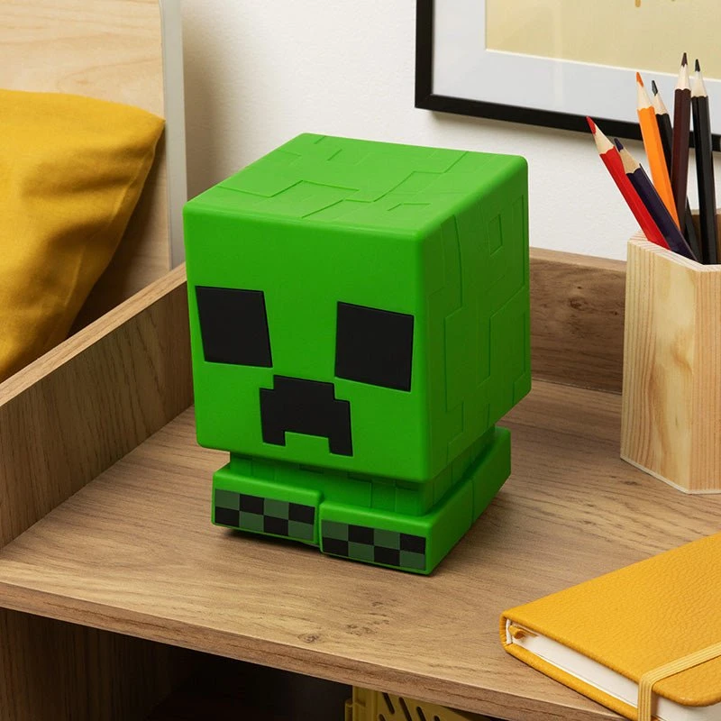Paladone Minecraft Creeper SquishyGlo Silikone Natlampe - Genopladelig