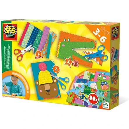 Klippetræning m. 30 klippeopgaver – lær at bruge saks