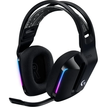 Logitech G733 LIGHTSPEED trådløst RGB gamingheadset, sort