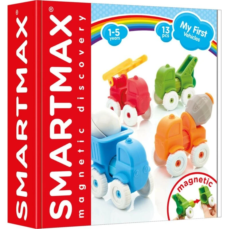 SmartMax My First Vehicles – Magnetbiler 13 dele (1-5 år)