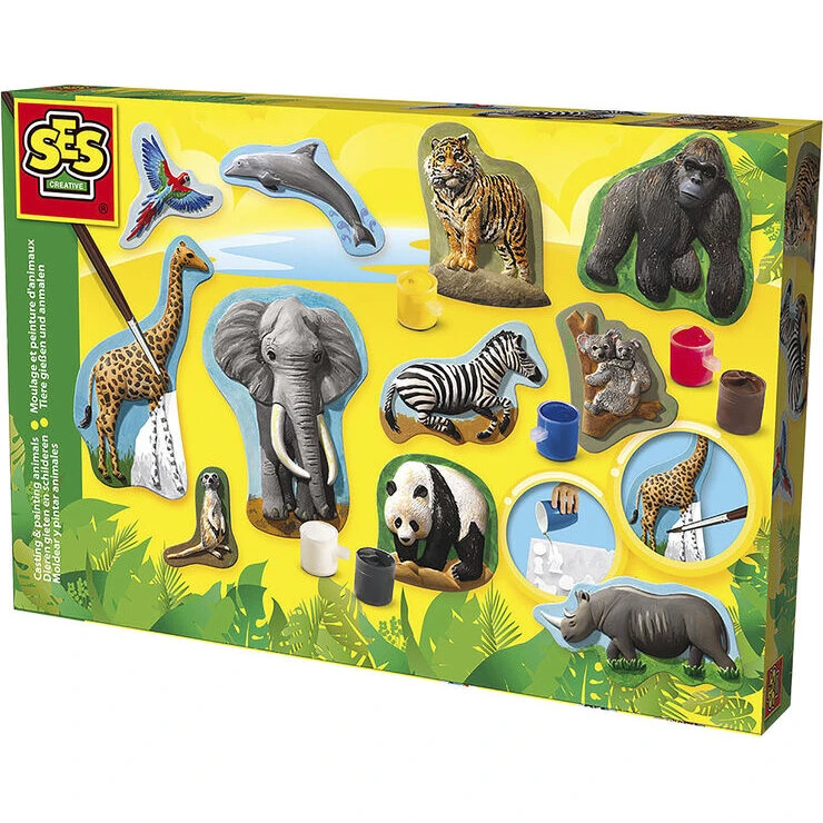 SES Creative Støb & Mal - Dyr (11 figurer)