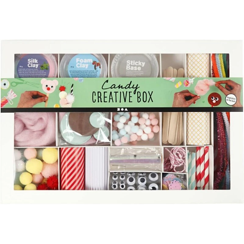 Creativ Company DIY Mix Slik – Kreativ æske med Foam & Silk Clay