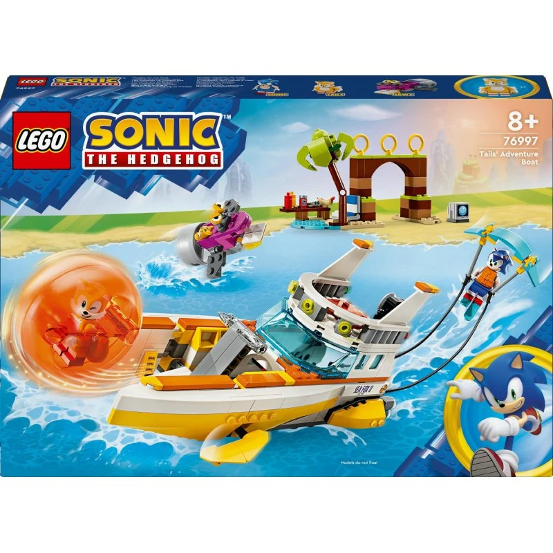LEGO Sonic 76997 Tails' actionbåd