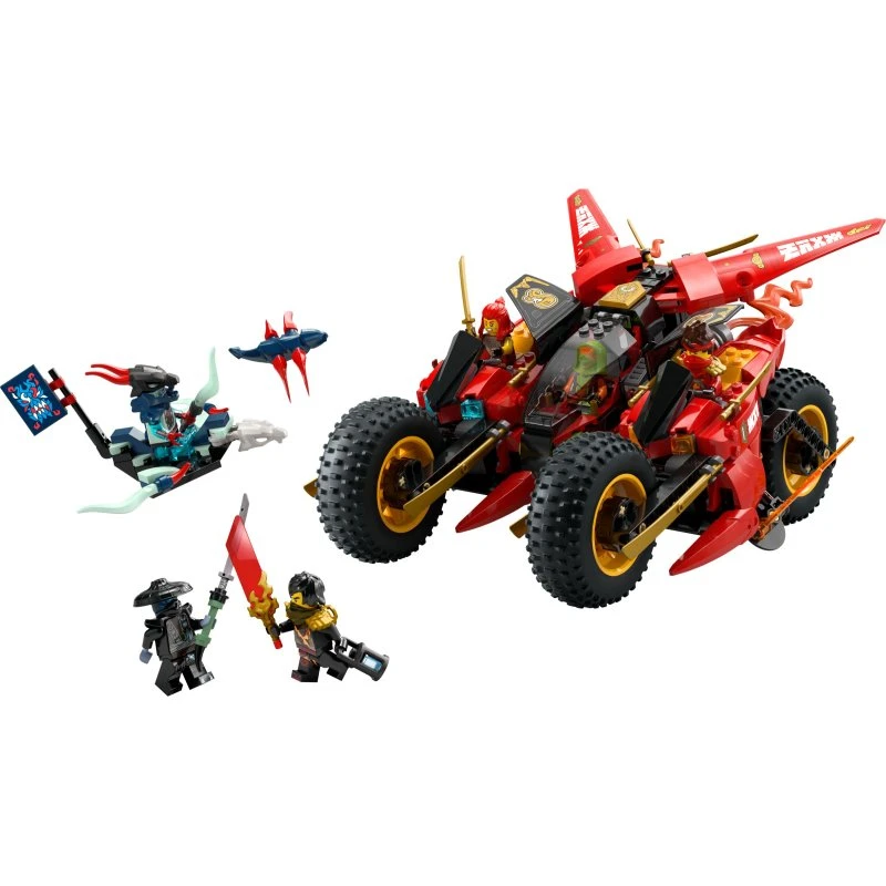 LEGO NINJAGO 71844 Ninja-kampkøretøj – 3-i-1, 6 minifigurer