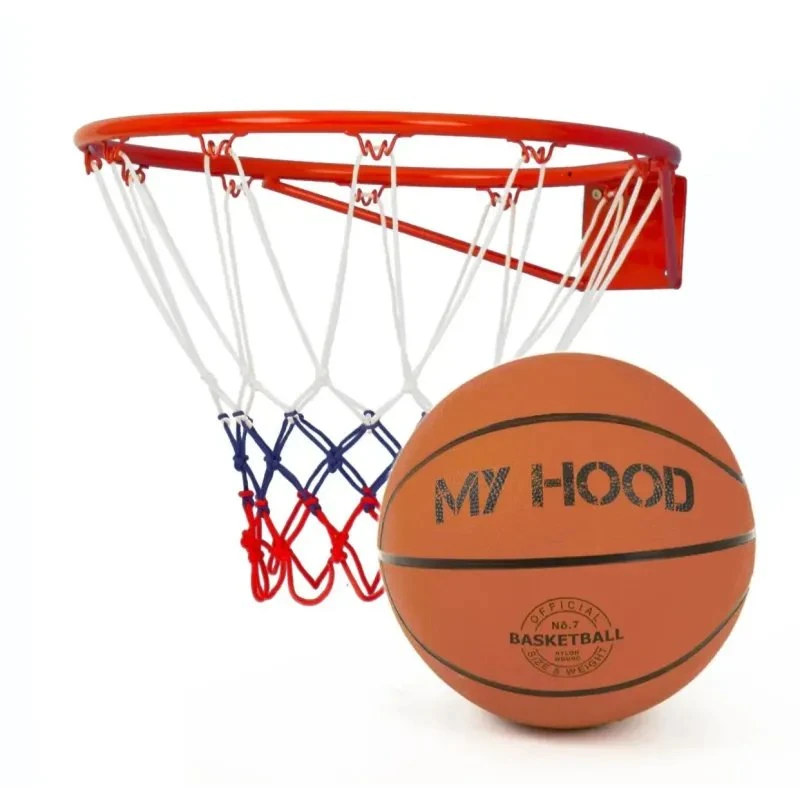 My Hood Basketkurv med bold – rød Ø45 cm, Ø16 mm stål