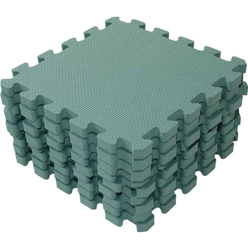 Babydan Skumgulv 90x90 cm - Dusty Green
