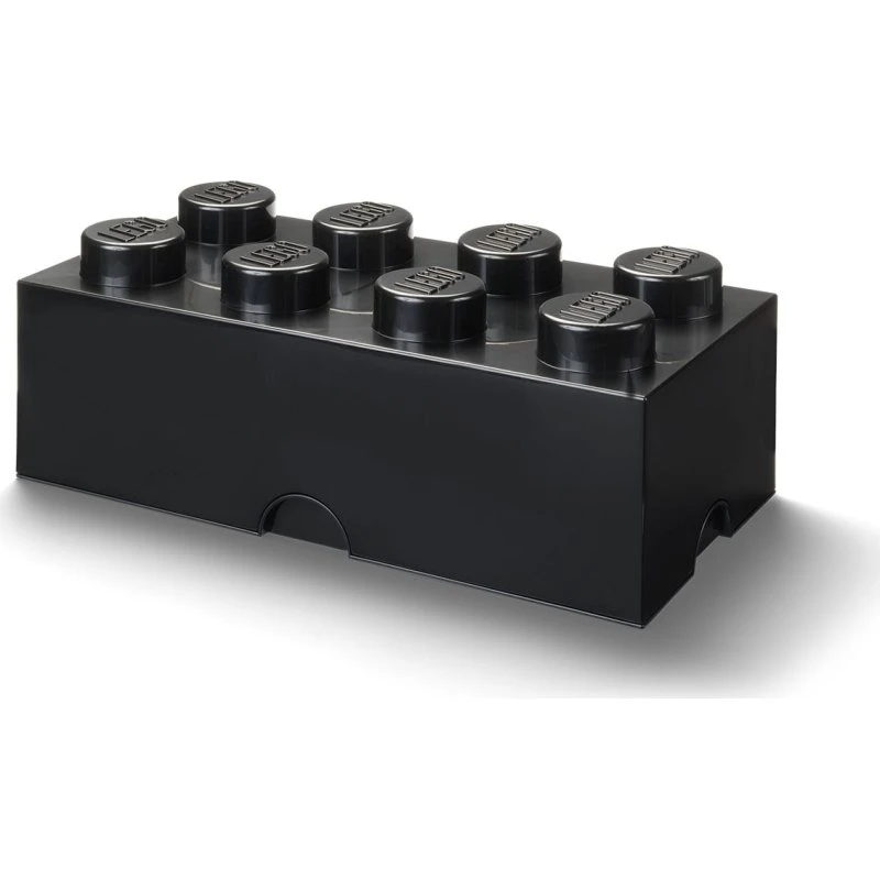 LEGO 8-knops opbevaringsklods, sort