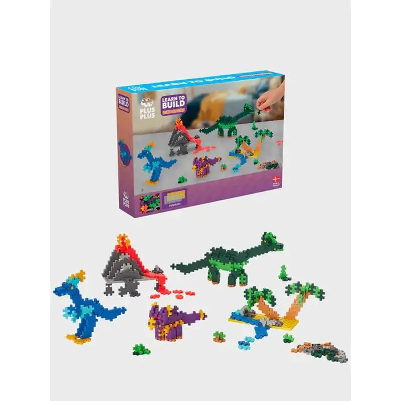 Plus-Plus Learn To Build Dinosaurs, 600 dele