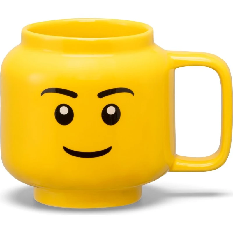 LEGO lille keramikkrus - Dreng, keramisk 255 ml (gul)