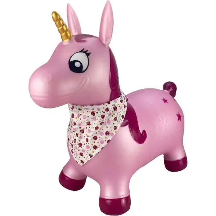 Happy Baby Hop 'N Bounce Luna - Oppustelig hoppeenhjørning (max 50 kg)