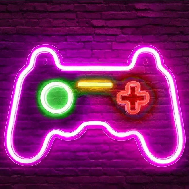 Mecharite Controller LED Neon Skilt 40x20 cm – Pink