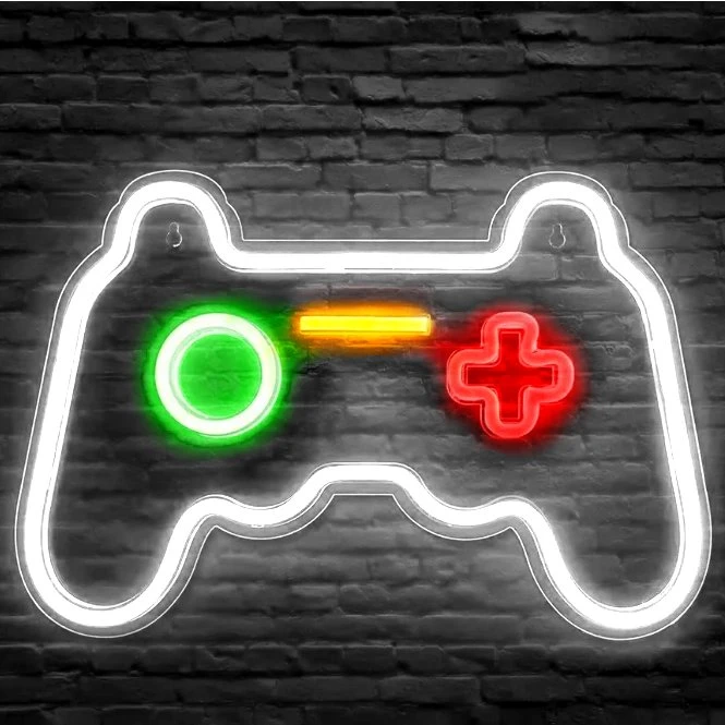 MECHARITE Controller LED Neon Skilt 40x20 cm - Hvid