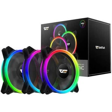 Darkflash DR12 Pro 3-in-1 120 mm ARGB blæser (Sort)