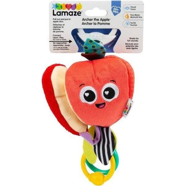 Lamaze Æble med lyde, rangleringe & ophæng