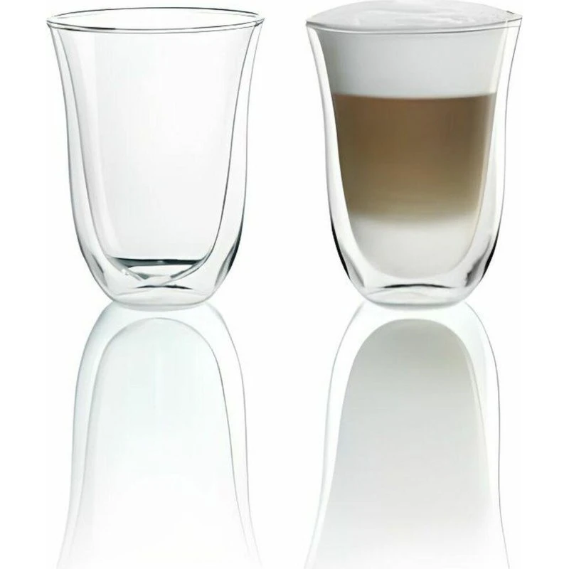 DeLonghi dobbeltvæggede lattemacchiato-glas 330 ml, 2 stk
