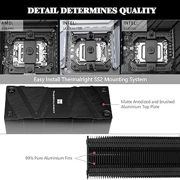 Thermalright Assassin Spirit 120 EVO Dark CPU-luftkøler
