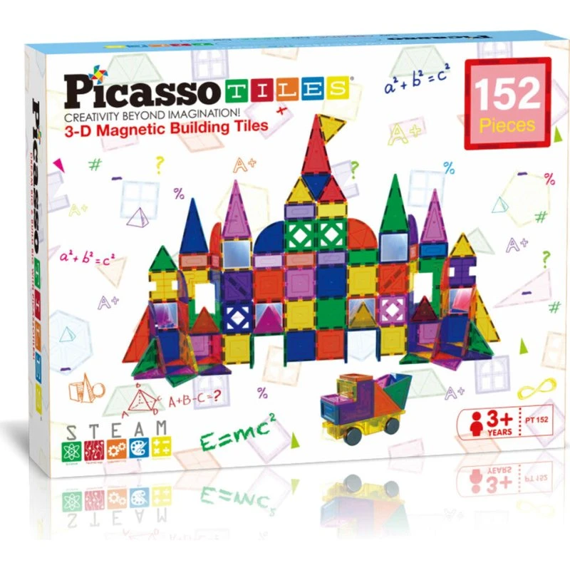 PicassoTiles 152 dele magnetisk byggesæt