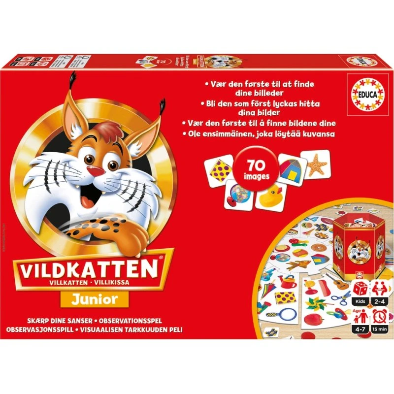 Vildkatten 70 brætspil, 3+ år