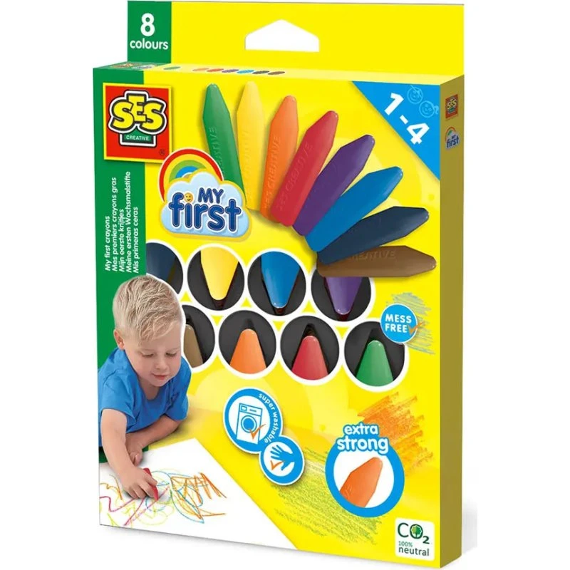 SES Creative Mine Første farveblyanter 8 stk