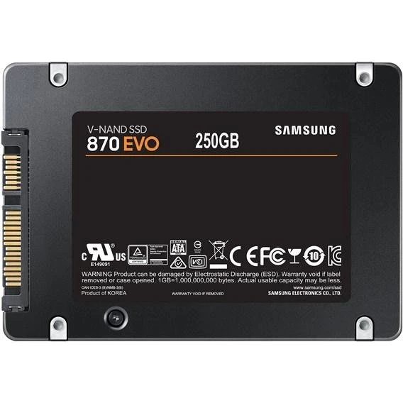 Samsung 870 EVO 250 GB 2,5" SATA III SSD