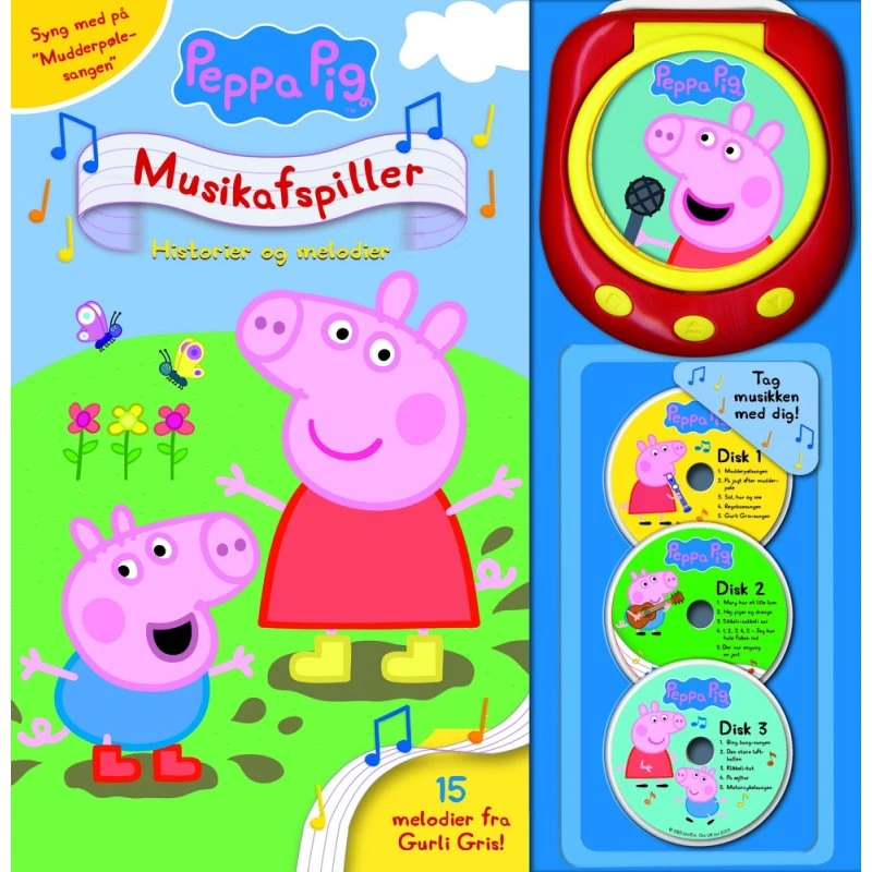 Peppa Pig - Musikafspiller med historier og 15 melodier