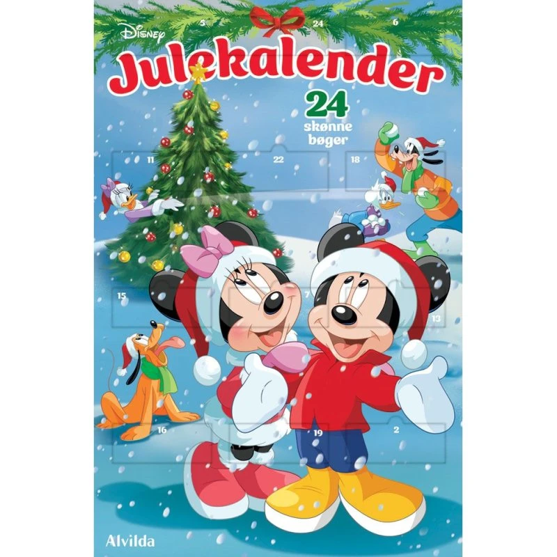 Forlaget Alvilda Disney Julekalender 2025 – 24 historiebøger