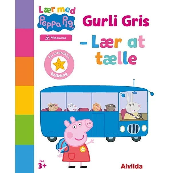 Peppa Pig: Lær med Gurli Gris – Lær at tælle (papbog)