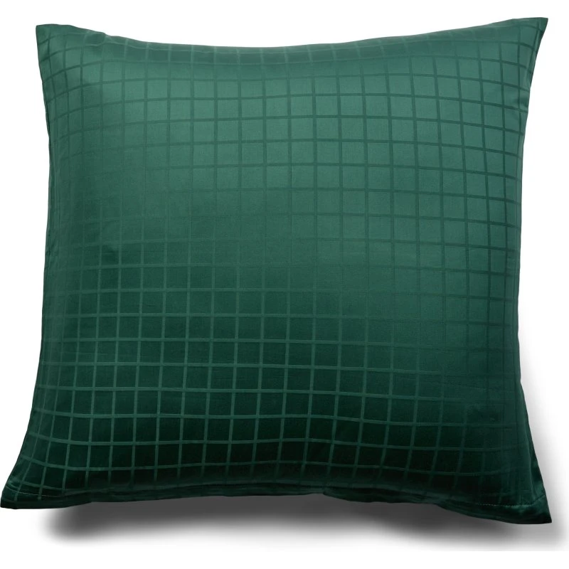 By Borg Pudebetræk 60x63 cm — Grøn GOTS bomuldssatin