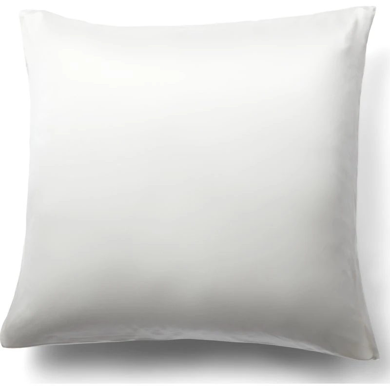 By Borg silke pudebetræk 60x63 cm - 100% morbærsilke, hvid