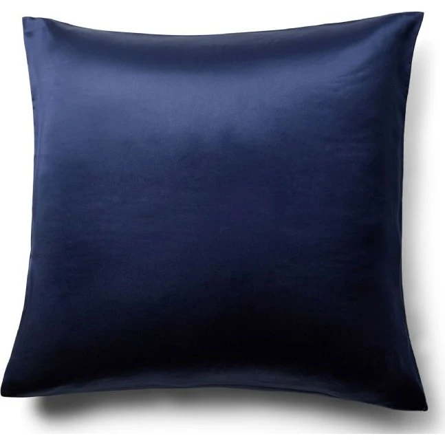 By Borg Silke pudebetræk 60x63 cm - Navy blå (100% morbærsilke)