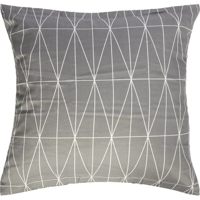 By Night Pudebetræk 60x63 cm Graphic Harlekin - Grå - 100% Bomuldssatin
