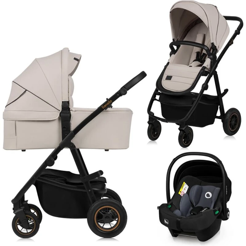 Lionelo Amber Plus 3i1 Kombivogn, Beige Sand