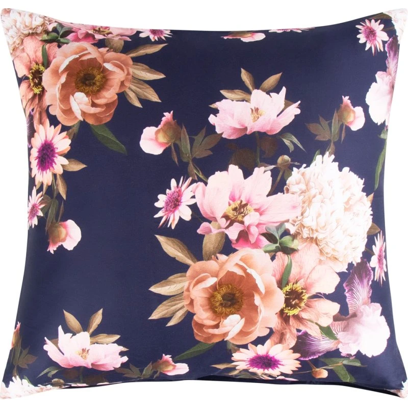 By Borg Pudebetræk 60x63 cm - Bomuldssatin, mørkeblå (vendbart)