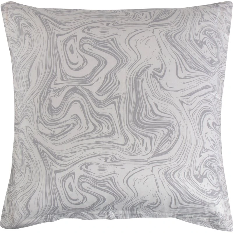 By Night Pudebetræk 60x63 cm Bomuldssatin - Marble lysegrå