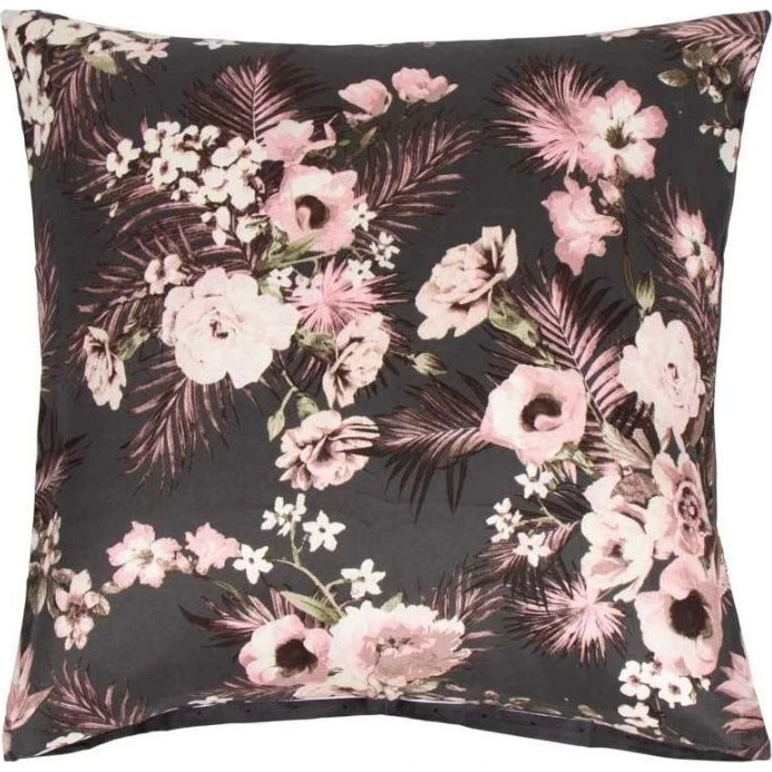 By Night Pudebetræk 60x63 cm - Flowers & Dots, grågrøn