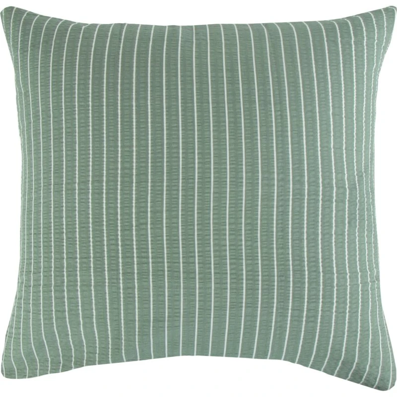 By Night Pudebetræk 60x63 cm Bæk & Bølge - Grøn/Hvid 100% Bomuld