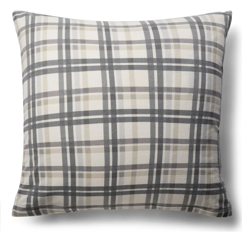 By Night Pudebetræk 60x63 cm Large Check Blue - 100% bomuldsflonel