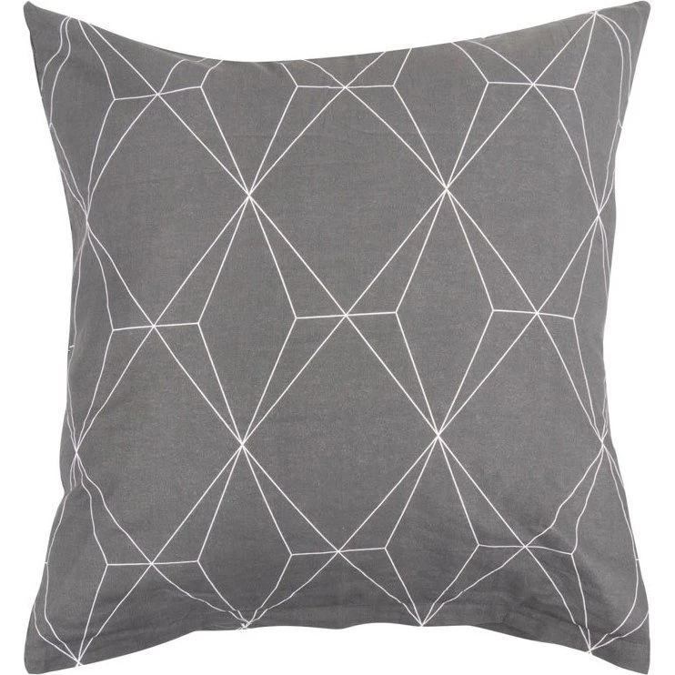 Borg Living Pudebetræk 60x63 cm - Graphic Grey 100% bomuld