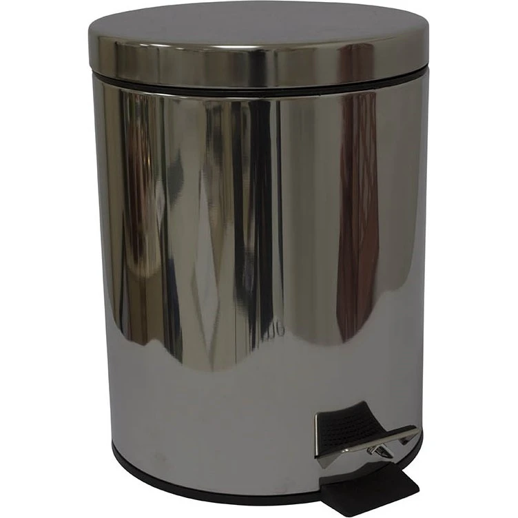 Urban Bad pedalspand 5 L blank stål 20x27 cm