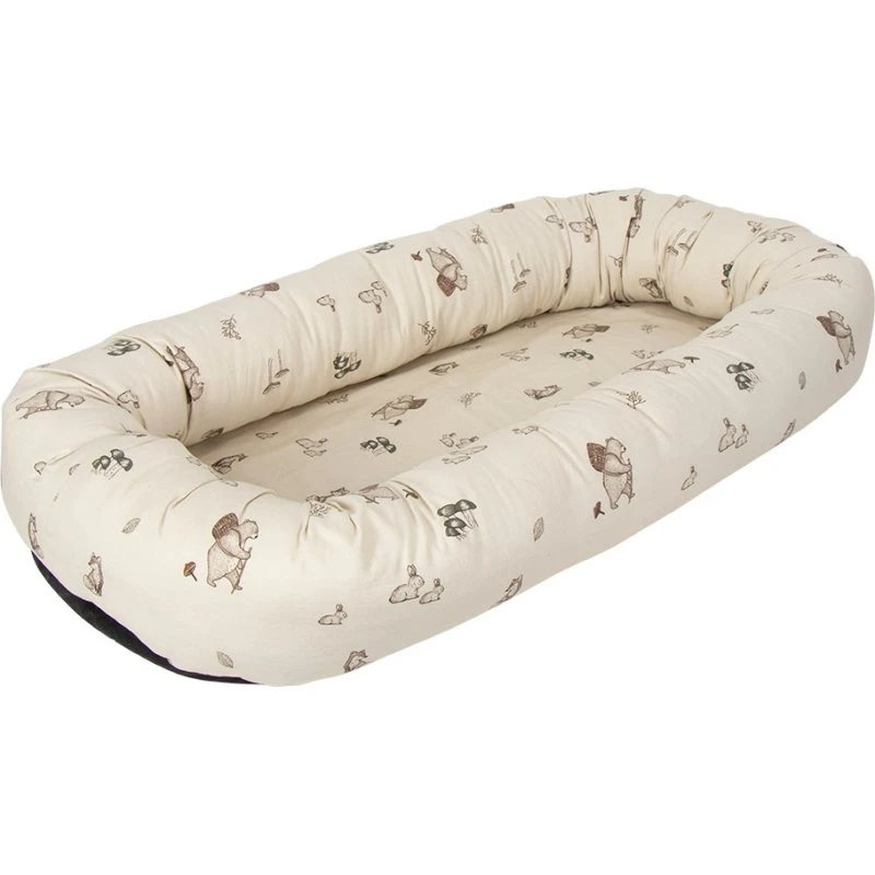 Nordstrand Home Babynest 82x46x15 - Skovens dyr, creme