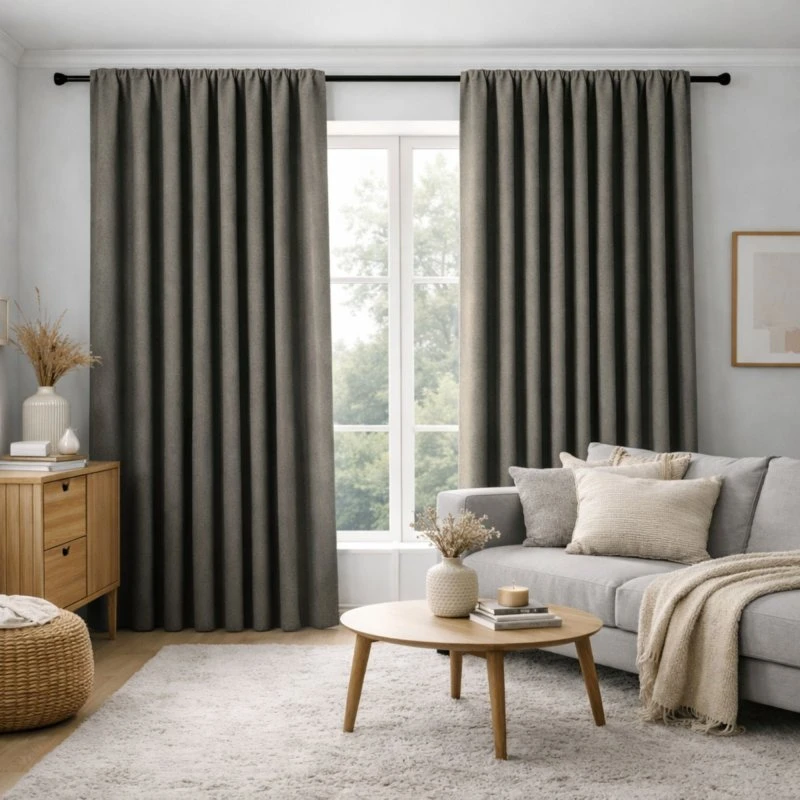 Nordstrand Home mørklægningsgardin 140x300 cm – Grå