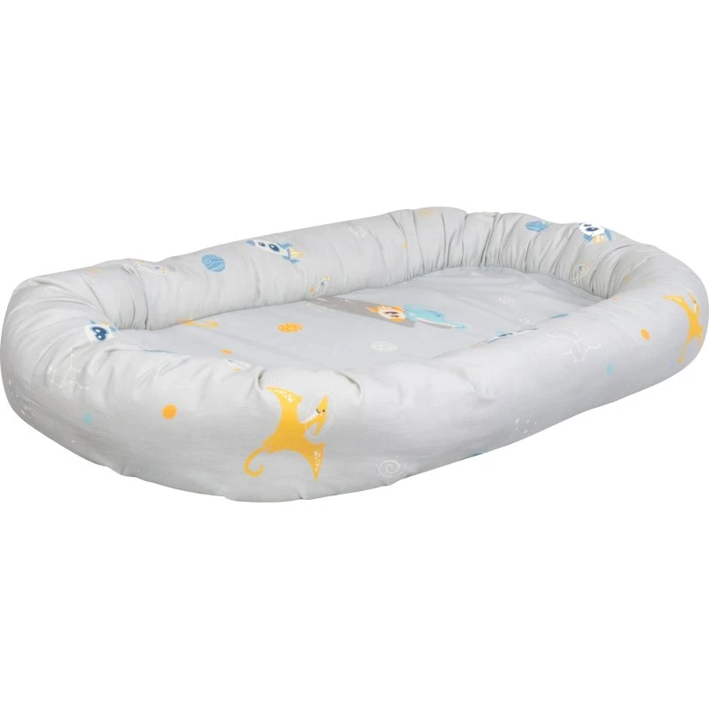 Nordstrand Home Babynest 86x46x14,5 cm - Grå (Rum dinosaur)