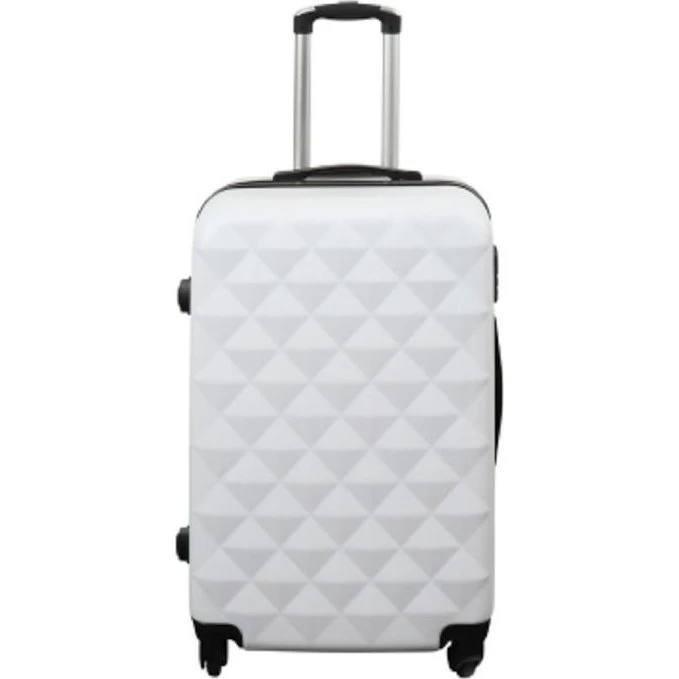 Smart Hardcase-kuffert M 68L Diamant hvid (61x41x27 cm)