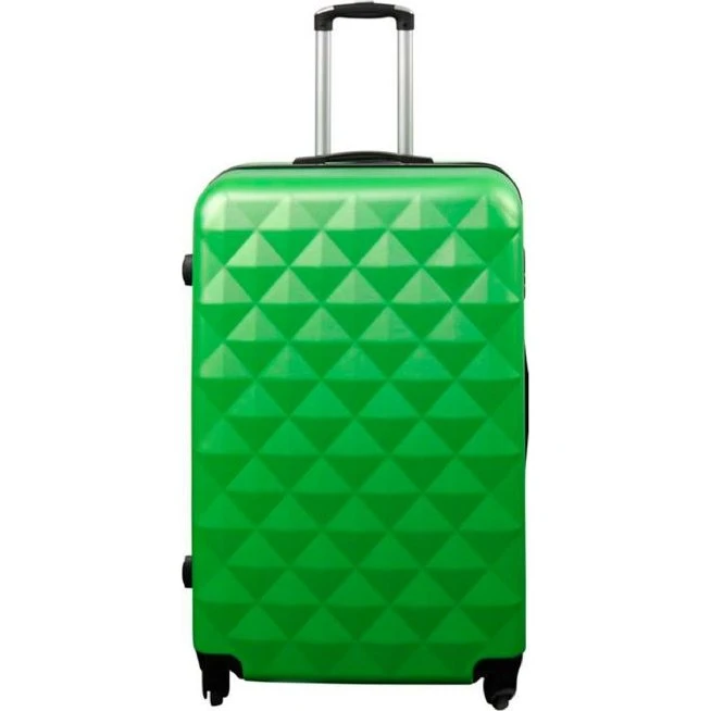 NoBrand Stor hardcase kuffert 70 cm - Diamant grøn