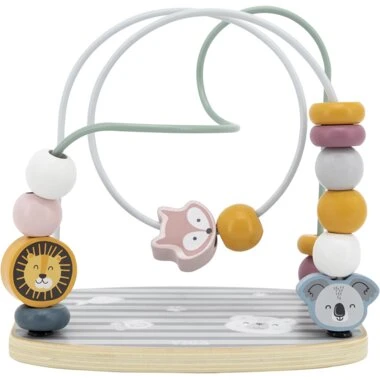 Polar B Labyrint med dyr - kugleramme, farverig motorikleg