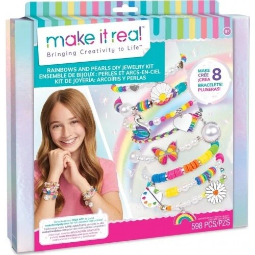 Make It Real Regnbue- og Perlearmbåndssæt, 598 dele (8+)
