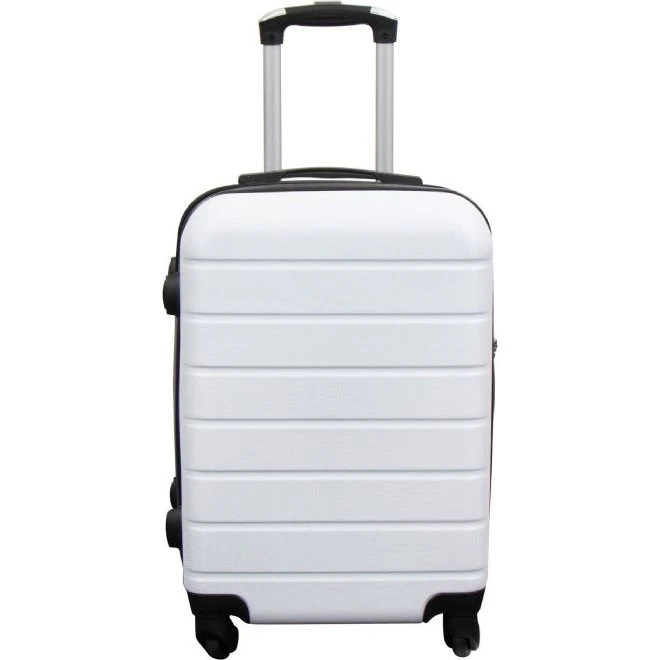 UdenMærke Kabinekuffert Hardcase 48 cm Hvid Strib 37L