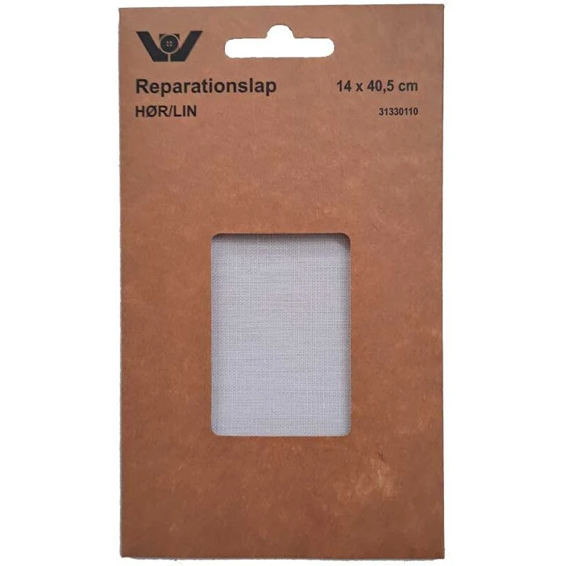 Reparationslap i hør 0001 Hvid – selvklæbende